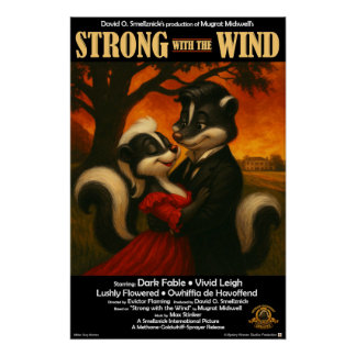 Poster Parodie de film Fort avec le Vent