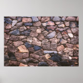 Poster paroi rocheuse Brown (Devant)