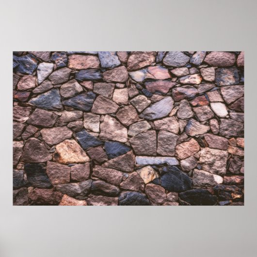 Poster paroi rocheuse Brown (Devant)