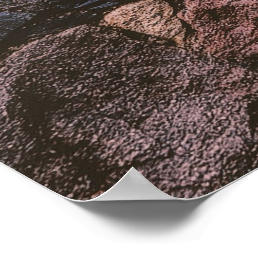 Poster paroi rocheuse Brown (Coin)