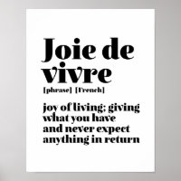 Parole française inspirante Joie de la vie Joie Vi