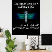 Poster Parole motivationnelle émotionnelle omniprésente (Bureau à domicile)