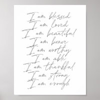 Paroles d'affirmation Je suis béni être aimé belle