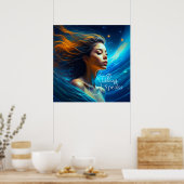 Poster Paroles de douceur | Méditation Art céleste (Cuisine)