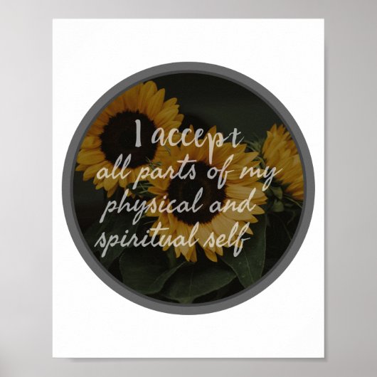 Poster paroles de motivation matinale pour acceptation de (Devant)