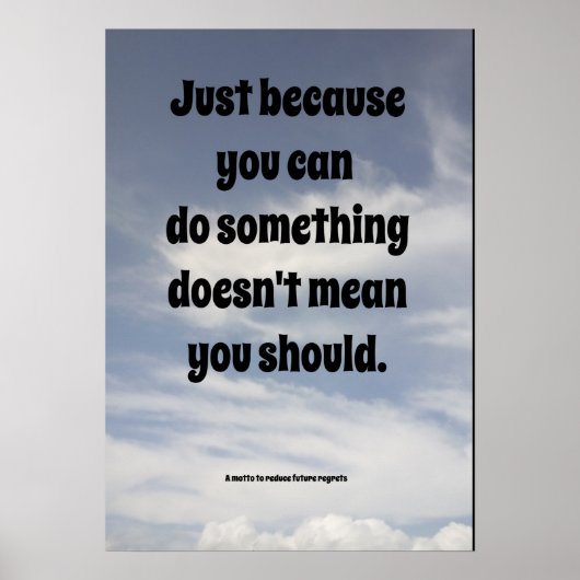 Poster Paroles de sagesse. (Devant)
