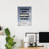 Poster Paroles de sagesse. (Bureau à domicile)