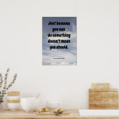 Poster Paroles de sagesse. (Cuisine)