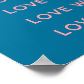 Poster Paroles inspirantes et magnifiques Typographie Ble (Coin)