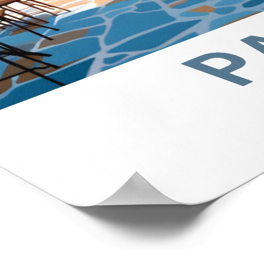 Poster Paros Grèce Imprimer (Coin)