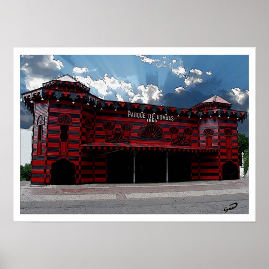 Poster Parque de Bombas de Ponce (Devant)