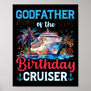 Poster Parrain du Funny Cruise Bir de l'anniversaire du c