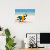 Poster Parrot de plage (Bureau à domicile)