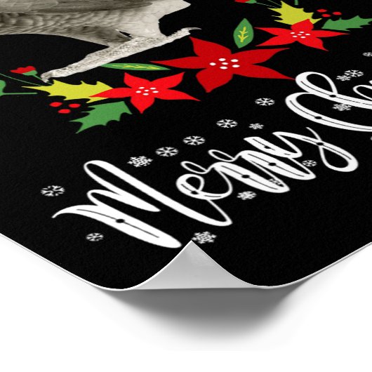 Poster Parrot gris africain de Noël (Coin)