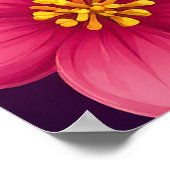 Poster Parrot Vibrant Perché Sur Une Branche (Coin)