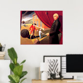 Poster Parson Weem's Fable, art de Grant Wood, (Bureau à domicile)