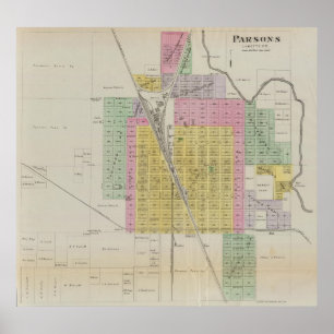 Poster Parsons, comté de Labette, Kansas