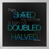 Poster partagé sur la douleur (Devant)