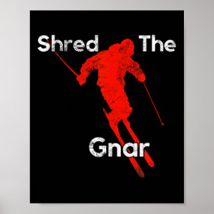 Poster Partager La Poudre Gnar Ski Snowboard S