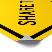 Poster Partager le panneau routier (Coin)