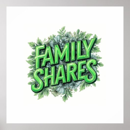 Poster Partages de famille (Devant)