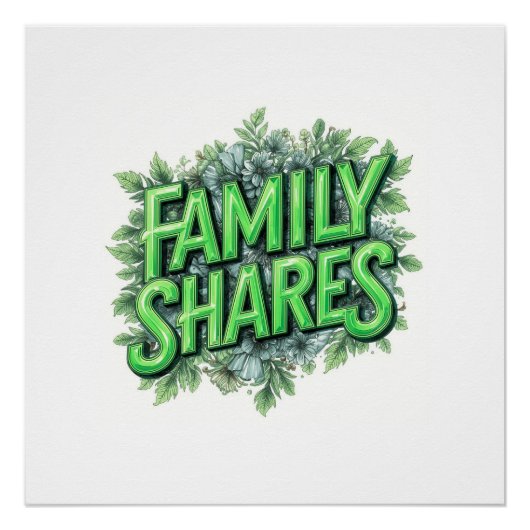Poster Partages de famille (Devant)