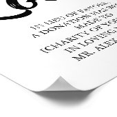 Poster Partagez l'amour - Lieu de faveurs Mariage (Coin)