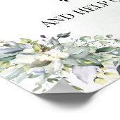 Poster Partagez le hashtag Amour Mariage Eucalyptus Green (Coin)