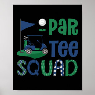 Poster Parte Squad Golf Amoureux Anniversaire Famille Mat