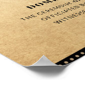 Poster "Partenariat intérieur" Mariage dentelle (Coin)