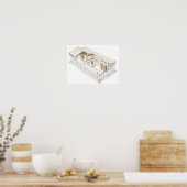 Poster Parthenon Athènes (Cuisine)