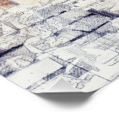 Poster Parthénon des sites antiques à Athènes, Grèce (Coin)