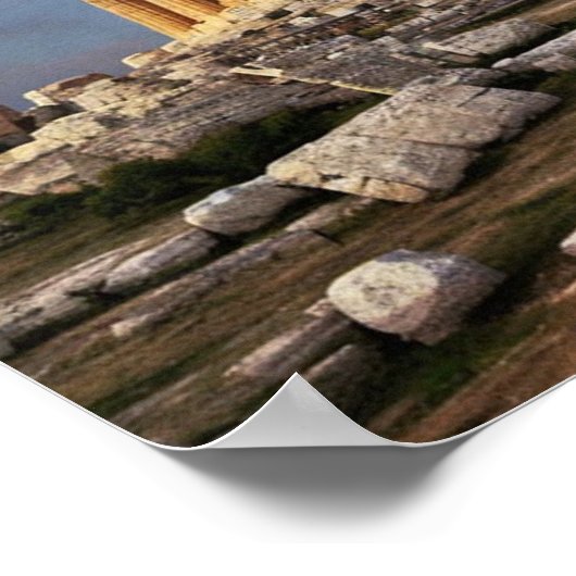 Poster Parthénon grec (Coin)