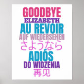 Poster Parti d'adieu moderne (Devant)