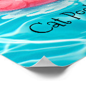 Poster Parti de la piscine de chat (Coin)