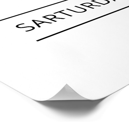 Poster Parti d'engagement simple Bienvenue Partie engagée (Coin)