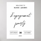 Poster Parti d'engagement simple Bienvenue Partie engagée (Devant)
