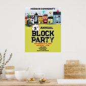 Poster Parti du bloc de quartier (Cuisine)