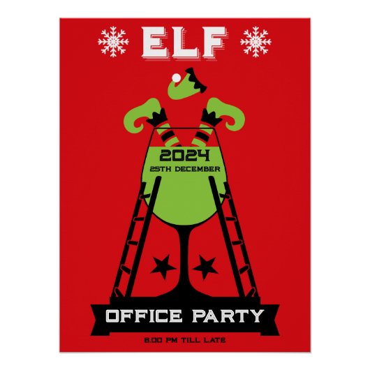 Poster Parti Elf Xmas (Devant)