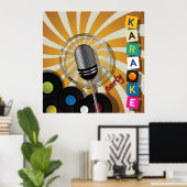 Poster Parti Karaoke (Bureau à domicile)