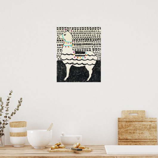 Poster Parti Llama (Cuisine)