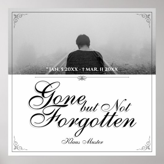 Poster Parti mais pas oublié - Classique (Devant)