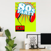 Poster Parti rétro (Bureau à domicile)