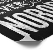 Poster PARTI Style de chalk JAMAIS TUÉ AUCUN SIGNE (Coin)