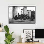 Poster Participants aux funérailles de Robert E. Lee 1870 (Bureau à domicile)