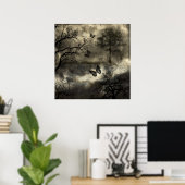 Poster Particularités de l'éphémère (Bureau à domicile)