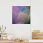 Poster Particules volantes Abstraites | Formes géométriqu (Cuisine)