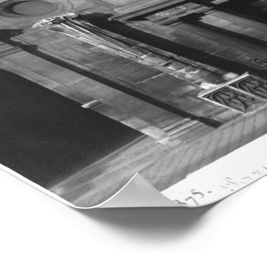 Poster Partie centrale de la façade principale � (Coin)