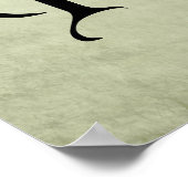 Poster Partie de l'affiche de précipitation (Coin)