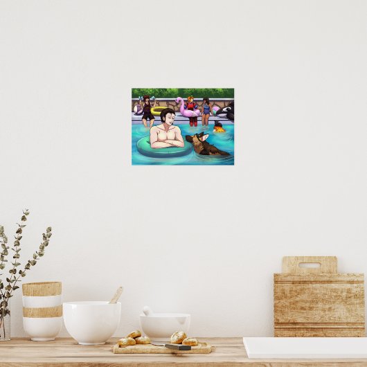 Poster Partie du pool (Cuisine)